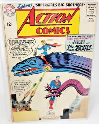 Buy Action Comics #303 Dc Silver Age Klein Cover Art *1963* 2.5* • 14.22£