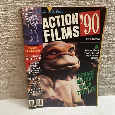 Buy Action Films '90 Magazine Summer 1990 Teenage Mutant Ninja Turtles VTG HTF RARE • 119.93£