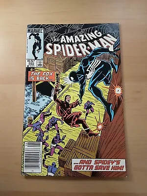 Buy The Amazing Spider-man #265 (1985) Mark Jewelers Variant 1st. Silver Sable F+ • 47.32£