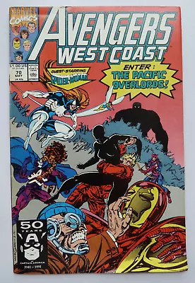 Buy The West Coast Avengers #70 - Marvel Comics May 1991 FN 6.0 • 4.45£