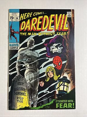 Buy Daredevil 54 NM 1969 Marvel Comics 1st 15c Issue Spider-man Cameo • 239.86£
