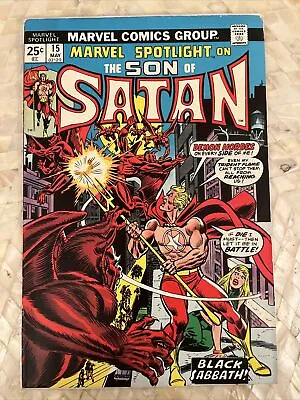 Buy Marvel Spotlight #15 Son Of Satan Hellstorm Marvel Comics • 7.90£