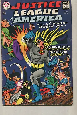 Buy Justice League Of America #55 VG/FN 1967 Will A Grown Up Robin Win  DC Comics SA • 19.85£