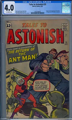 Buy Tales To Astonish #35 Cgc 4.0 1st Ant Man In Costume • 588.65£