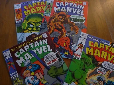 Buy Captain Marvel #18- 21 Marvel Comics (1969/70) Thomas/Kane/Adkins 🔑 C. Danvers • 99.99£