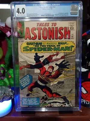 Buy Tales To Astonish #57 CGC 4.0 MARVEL COMICS 1964 Giant-Man Early Spider-Man App. • 140.11£