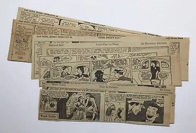 Buy 16 Assorted Daily Adventure Comic Strips ~ 1936~1941 ~Wash Tubbs Dan Dunn & More • 3.98£