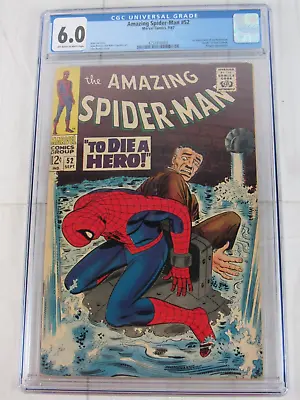 Buy The Amazing Spider-Man #52 CGC 6.0 OW To WP Sept. 1967 Marvel Comics 4251916003 • 105.27£