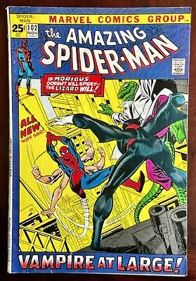 Buy Vintage Marvel Comics Book The Amazing Spiderman # 102 Vampire At Large Nov 1971 • 63.95£