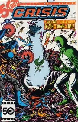 Buy CRISIS ON INFINITE EARTHS #10 F/VF, Perez, Direct, DC Comics 1986 Stock Image • 4.74£