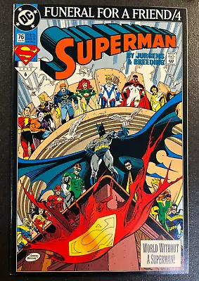 Buy Superman 76 Key Death V 2 Wonder Woman Flash Doomsday Batman DC Comics 1 Copy • 8£
