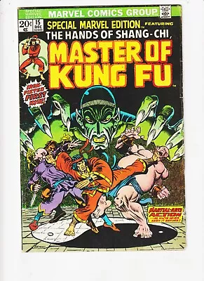 Buy Special Marvel Edition #15 -  (1973, Marvel COMIC) 1st Shang-Chi Master Kung Fu • 118.77£
