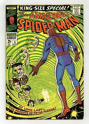 Buy Amazing Spider-Man Annual #5 VG/FN 5.0 1968 1st App. Richard And Mary Parker • 75.60£