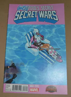 Buy Deadpool's Secret Secret Wars #2 Raw Marvel Comics 1st Cover Gwenpool Variant • 63.72£