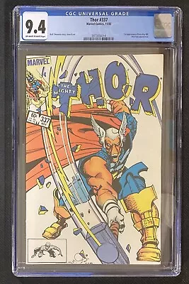 Buy The Mighty Thor #337 CGC 9.4 1st Appearance Of Beta Ray Bill! • 138.29£