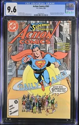 Buy 1986 DC Comics #583 Action Comics Starring Superman CGC 9.6 • 63.55£
