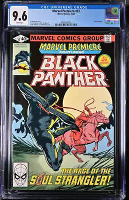 Buy Marvel Premiere #53 Cgc 9.6 White Pages // Black Panther Story 1980 • 111.21£
