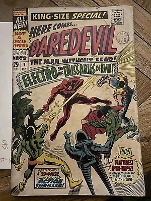 Buy Daredevil King Size Special #1 (1967) Marvel Comics - Cent Copy Pence Stamp • 33£