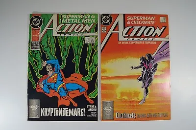 Buy Superman And Metal Men And Checkmate Action Comics #598 And 599 DC 1988 B1S1 • 4.75£