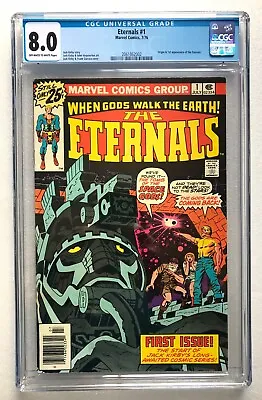 Buy Eternals #1 Cgc 8.0 1st Appearance + Origin Eternals Mcu Movie Cents 1976 • 149.99£