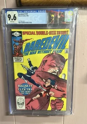 Buy Daredevil 181 CGC 9.6 White Pages 1982 Newsstand Death Of Elektra • 112.49£