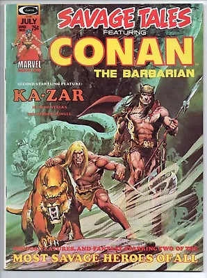 Buy SAVAGE TALES CONAN & KA-ZAR Vol 1 #5 July 1974 Comic USA Book MARVEL Magazine FN • 12£