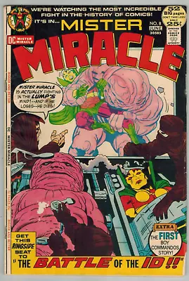 Buy Mister Miracle 8 Big Barda!  Battle Of The ID!  Giant Jack Kirby  G/VG 1972! • 5.58£