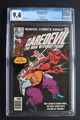 Buy Daredevil #171 1st KINGPIN Battle MILLER Version 1981 BULLSEYE Newsstand CGC 9.4 • 159.10£