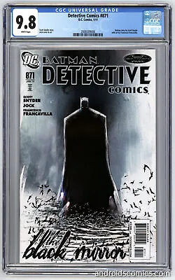 Buy Detective Comics #871 Br CGC 9.8 • 68.18£