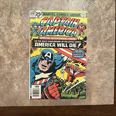 Buy Captain America #200 (Marvel 1976)  GRADE 9.4! Falcon Appearance Kirby • 22.95£