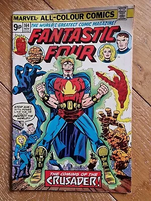 Buy Fantastic Four Comic #164_ November  THE COMING OF THE CRUSADER! Vintage MARVEL  • 5£
