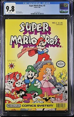 Buy Super Mario Bros. #3 CGC 9.8 White Pages Valiant Comics 1990 1st Print • 243.28£