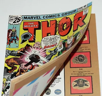 Buy Thor #249 VF/NM Mark Jewelers Variant Signed W/COA Marv Wolfman 1976 Marvel • 113.15£