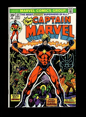 Buy Captain Marvel #32 - Thanos Appearance, Origin Drax The Destroyer - Higher Grade • 27.98£