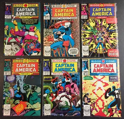 Buy CAPTAIN AMERICA #357-362 The Blood Stone Hunt 1-6 Full Set MARVEL Comics 1989 • 23.95£