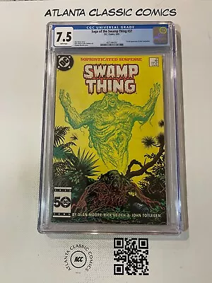Buy Saga Of The Swamp Thing 37 CGC Graded 7.5 DC Comic Book 1st John Constantine JH7 • 245.37£