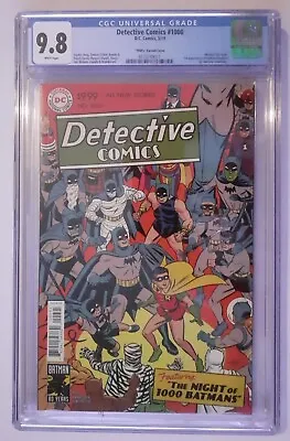 Buy Cgc 9.8. Batman Detective Comics #1000. Cho 1950's Variant. 1st Arkham Knight Dc • 99.95£