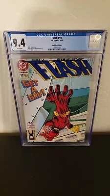 Buy Flash #91 DC Comics 1994 Multi-Pack Edition White Pages CGC 9.4 • 63.24£