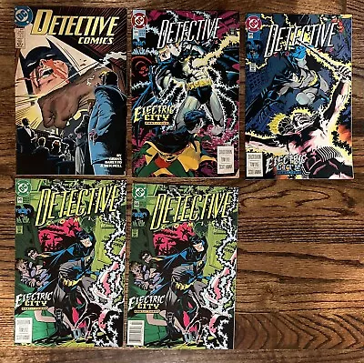 Buy Detective Comics 644 645 646 (1992) Electric City M. Golden Covers + 597 (1989) • 11.05£