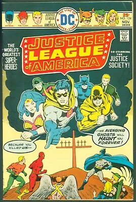 Buy VTG 1975 Bronze Age DC Comics Justice League Of America #124 FINE JSA Appearance • 7.92£