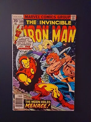 Buy Iron Man 109 Vanguard Moon Holds Menace Marvel Comic Byrne Carmine Infantin 1978 • 22.52£