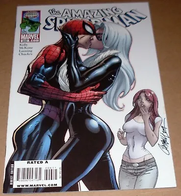 Buy  Amazing Spider-Man #606 Marvel 2009 J Scott Campbell Black Cat Kiss Cvr McKone • 94.60£