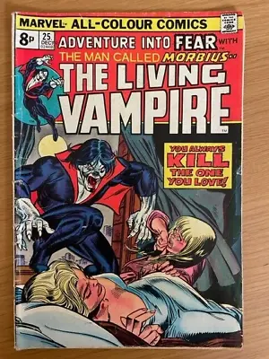 Buy Marvel Comic - Fear- Morbius The Living Vampire Issue 25 From 1974 • 3.99£
