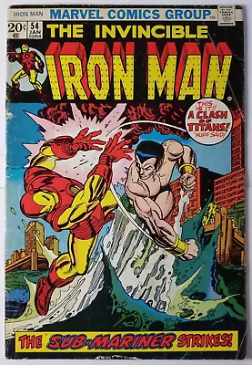 Buy Iron Man Issue #54 VG (1973, Marvel) 1st Madame MacEvil / Moondragon • 39.71£
