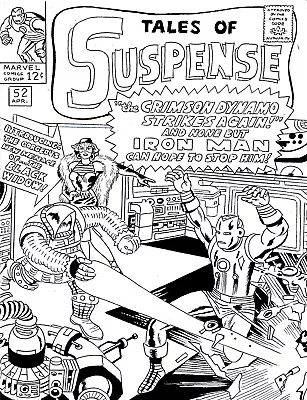 Buy TALES OF SUSPENSE # 52 COVER RECREATION 1st BLACK WIDOW ORIGINAL COMIC ART • 47.43£