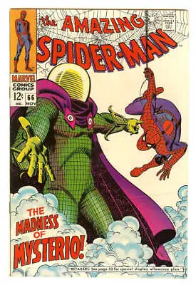 Buy Amazing Spider-man #66 7.0 // Mysterio Cover Appearance Marvelcomics 1968 • 179.74£