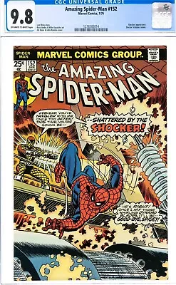 Buy Amazing Spider-Man 152 CGC 9.8 HTF 1976 Bronze  Age • 382.03£