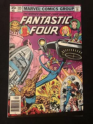 Buy Fantastic Four 205 7.5 8.0 Newsstand Marvel 1979 1st Nova Corps Oq • 8£