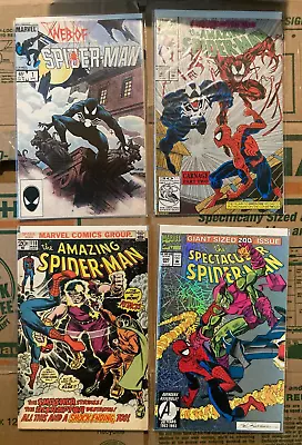 Buy (Lot Of 8) The Amazing Spider-Man 118 '73 & Web Of Spider-Man #1 '84 + MORE! • 79.06£