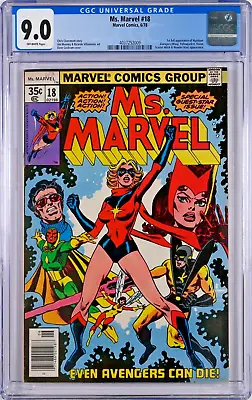 Buy Ms. Marvel #18 CGC 9.0 (Jun 1978, Marvel) Dave Cockrum, 1st Full Mystique App. • 181.35£